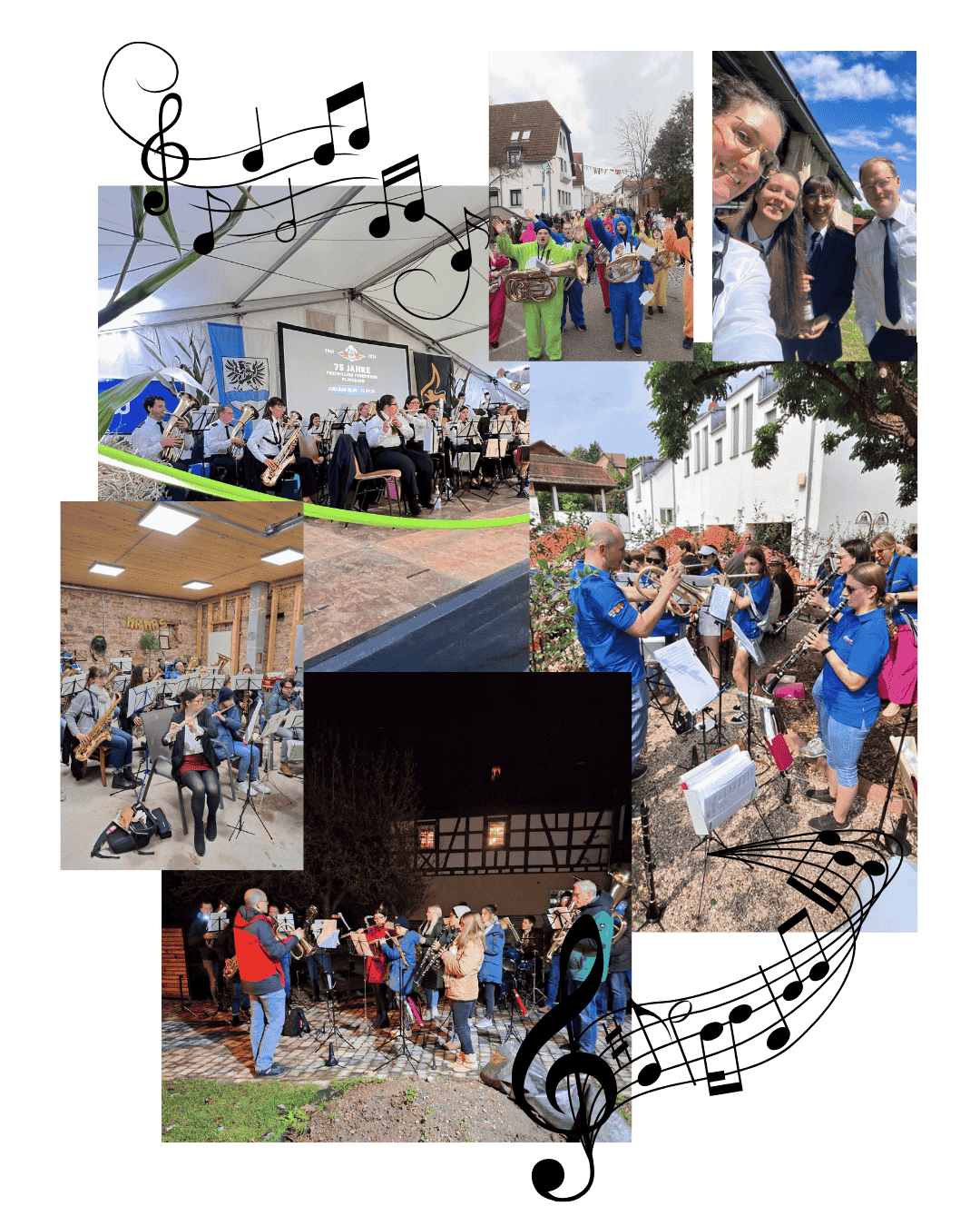 verschiedene Fotos von Auftritten